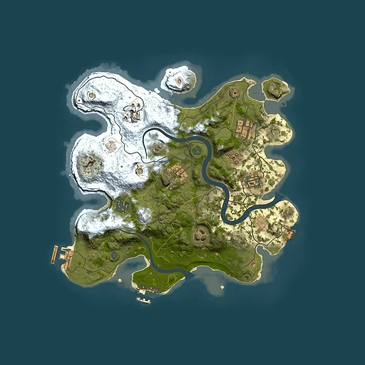 Rust map seed 2029421398, 3000x3000m top-down preview