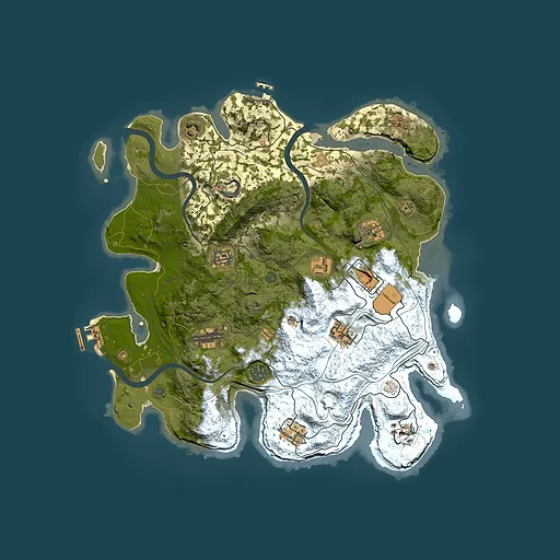 Rust map seed 1337, 3800x3800m top-down preview
