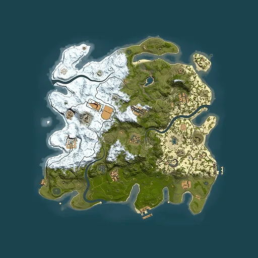Rust map seed 182349616, 4000x4000m top-down preview
