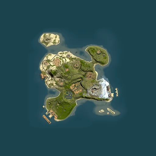 Rust map seed 17443439, 2000x2000m top-down preview
