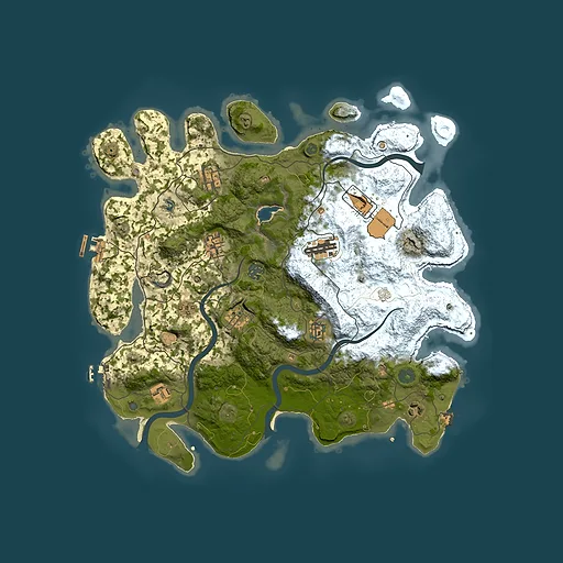 Rust map seed 114907340, 4000x4000m top-down preview