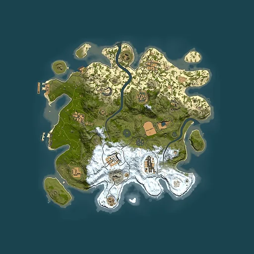 Rust map seed 1511194653, 3500x3500m top-down preview