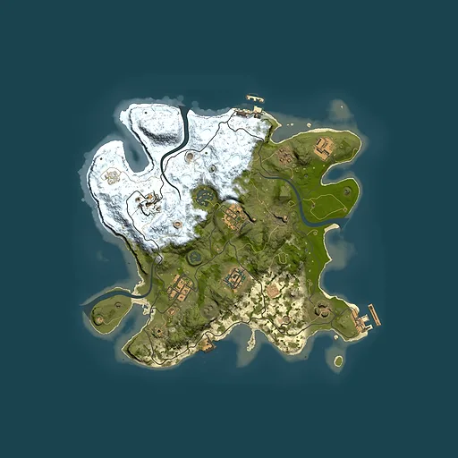 Rust map seed 2062259701, 3000x3000m top-down preview