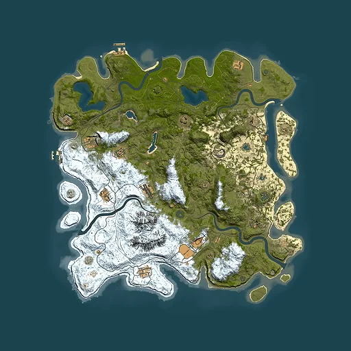 Rust map seed 625888615, 5000x5000m top-down preview