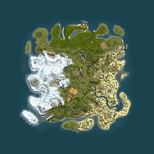 Rust map seed 437340315, 4000x4000m top-down preview