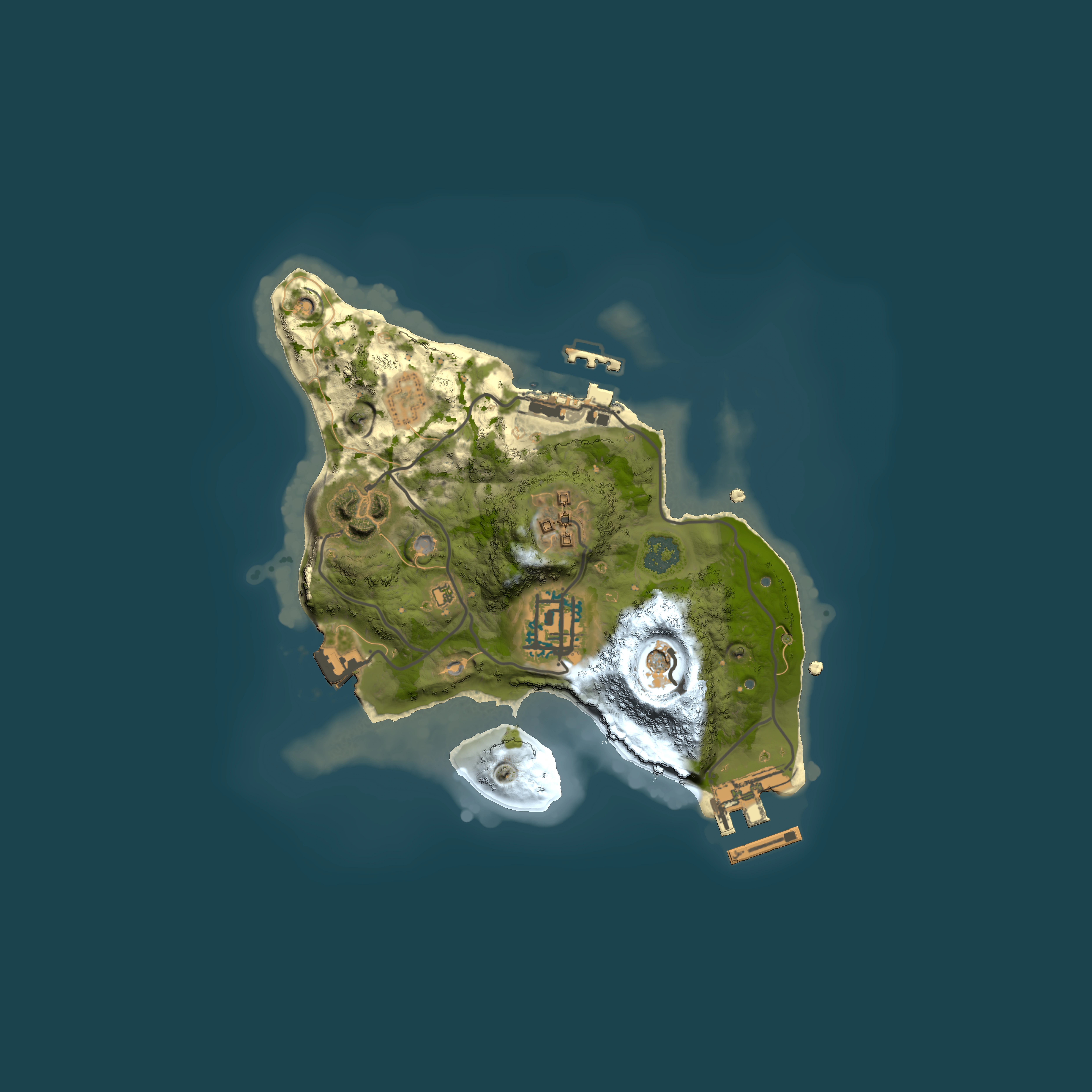 Full top-down render of Rust map seed 1653153833, 2000x2000m
