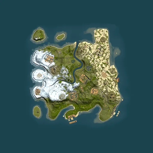 Rust map seed 109017487, 3000x3000m top-down preview