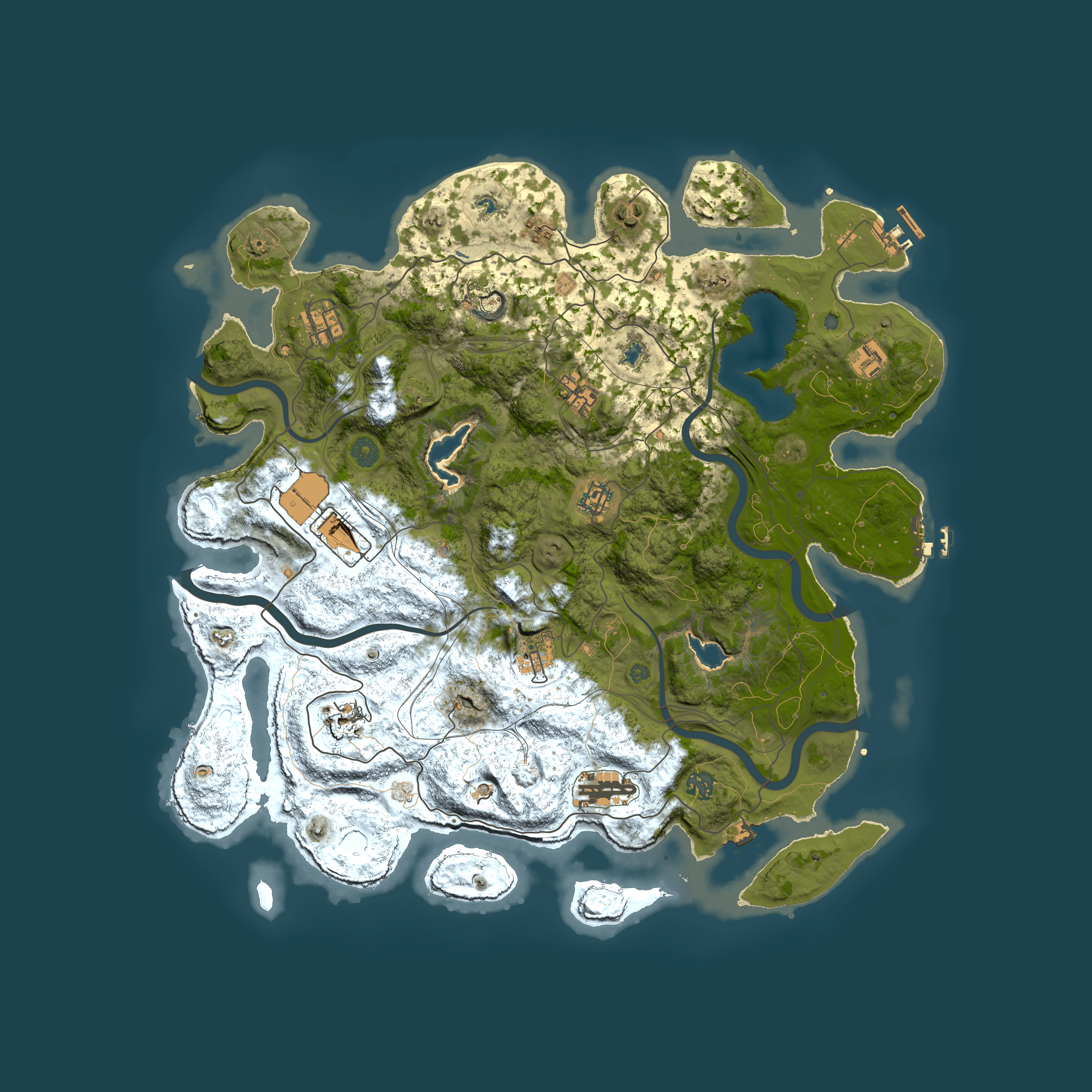 Full top-down render of Rust map seed 382333579, 4500x4500m