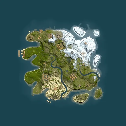 Rust map seed 485325831, 3000x3000m top-down preview
