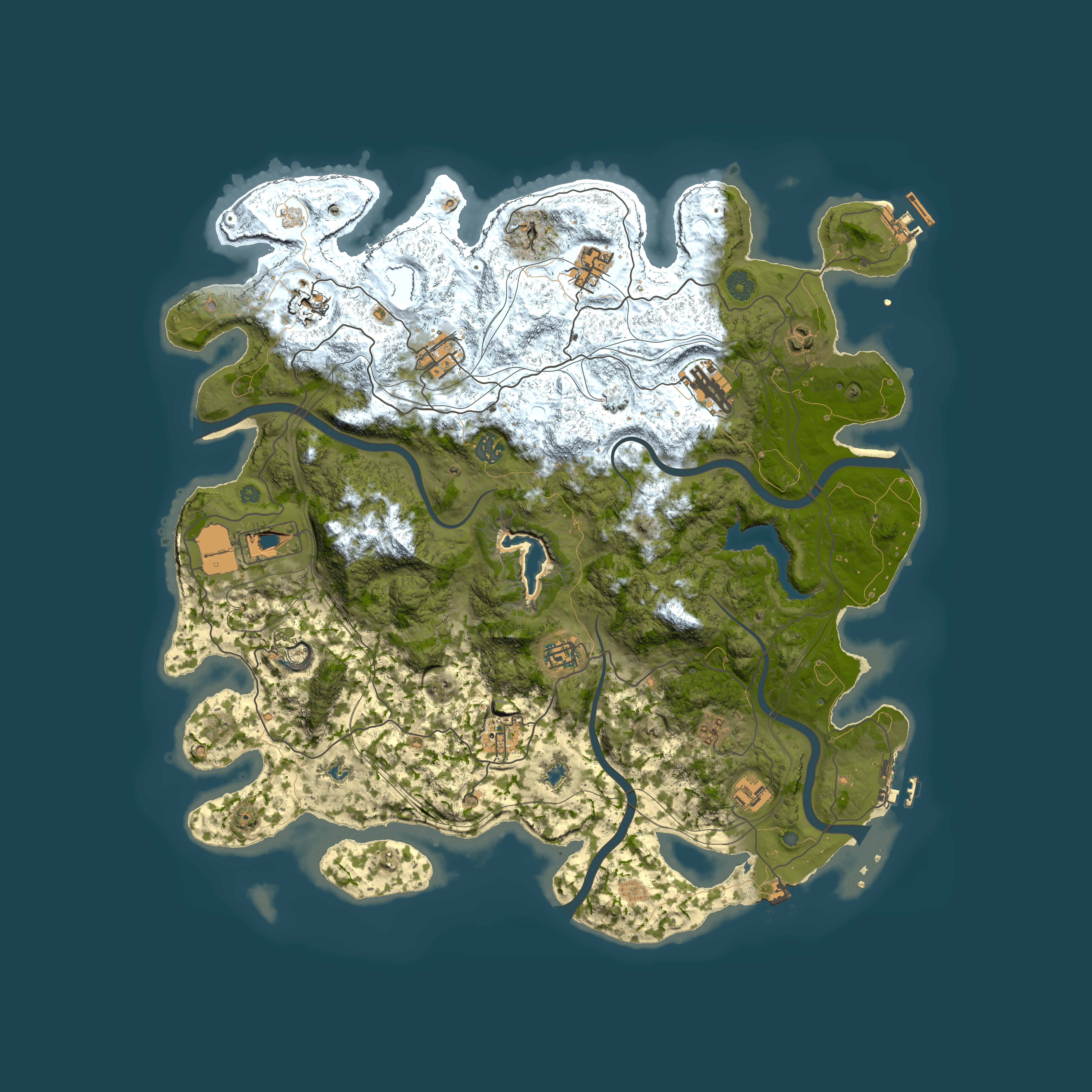 Full top-down render of Rust map seed 639838065, 4500x4500m