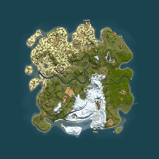 Rust map seed 101319848, 4000x4000m top-down preview