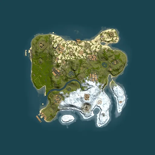 Rust map seed 72686667, 3000x3000m top-down preview