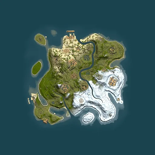 Rust map seed 1348225735, 3000x3000m top-down preview