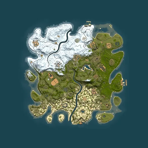 Rust map seed 674413215, 4000x4000m top-down preview