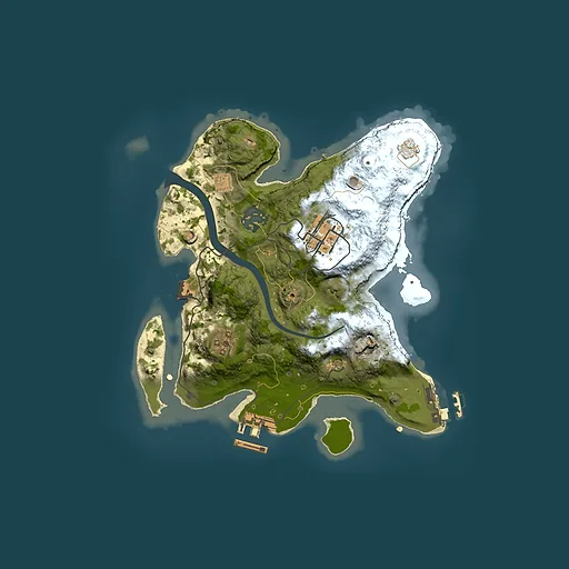 Rust map seed 955225035, 2500x2500m top-down preview