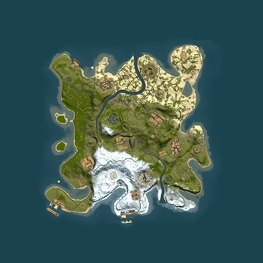 Rust map seed 825581741, 3000x3000m top-down preview