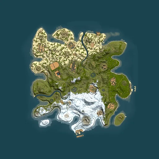 Rust map seed 712239140, 3500x3500m top-down preview
