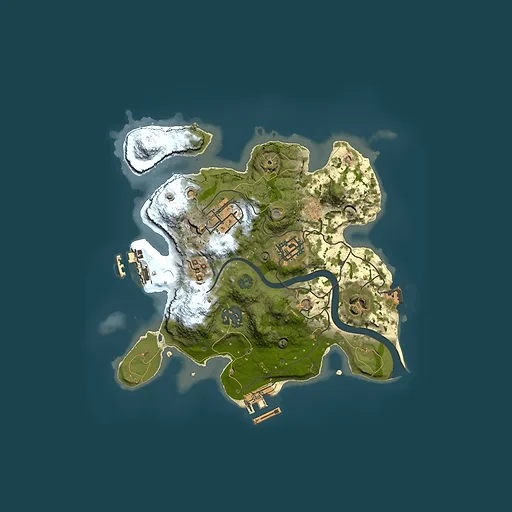 Rust map seed 1646959290, 2500x2500m top-down preview