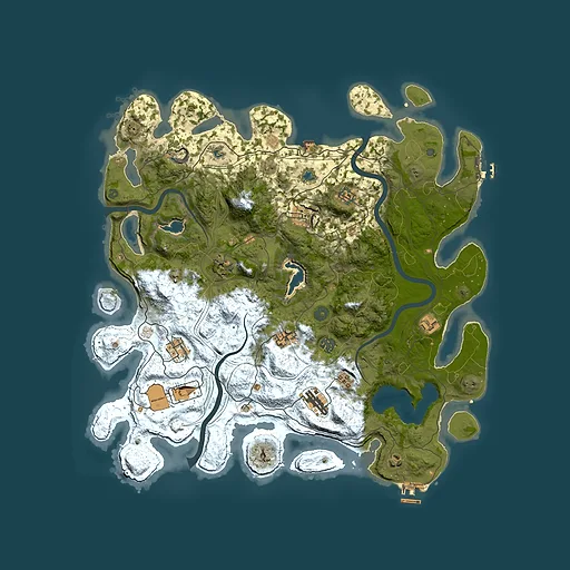 Rust map seed 1242427732, 4500x4500m top-down preview