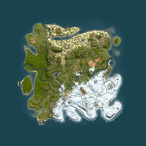 Rust map seed 1480285346, 4000x4000m top-down preview