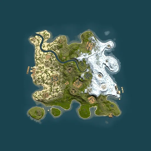 Rust map seed 351485219, 3000x3000m top-down preview