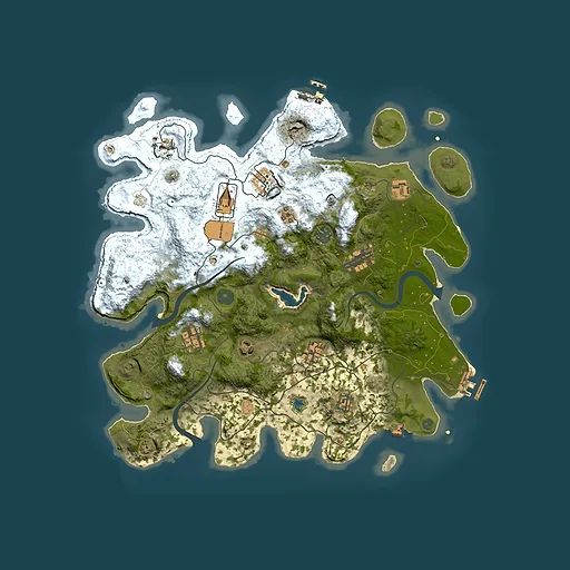 Rust map seed 339233197, 4000x4000m top-down preview