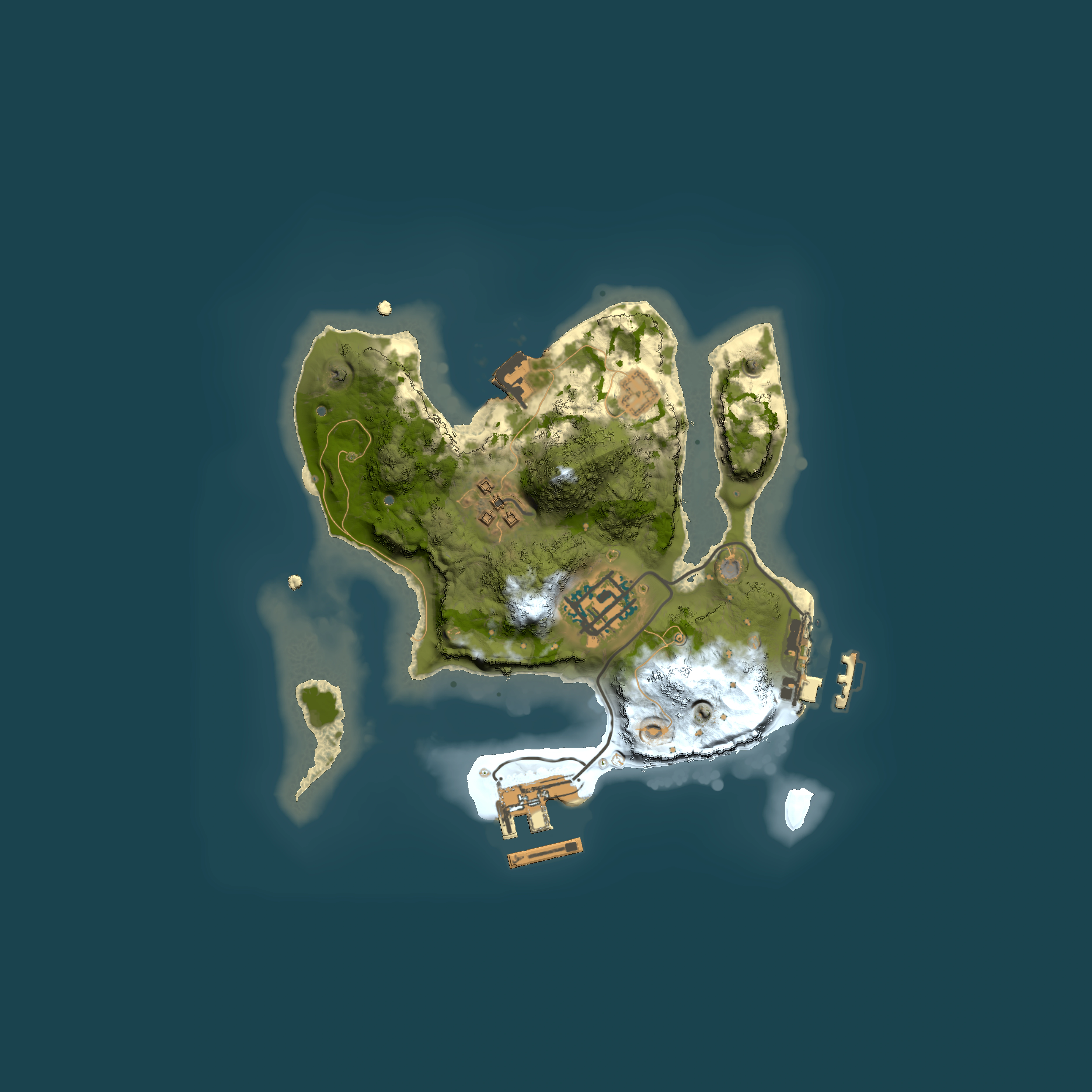 Full top-down render of Rust map seed 428419939, 2000x2000m