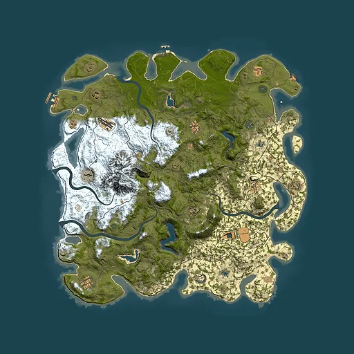 Rust map seed 1798797204, 5000x5000m top-down preview