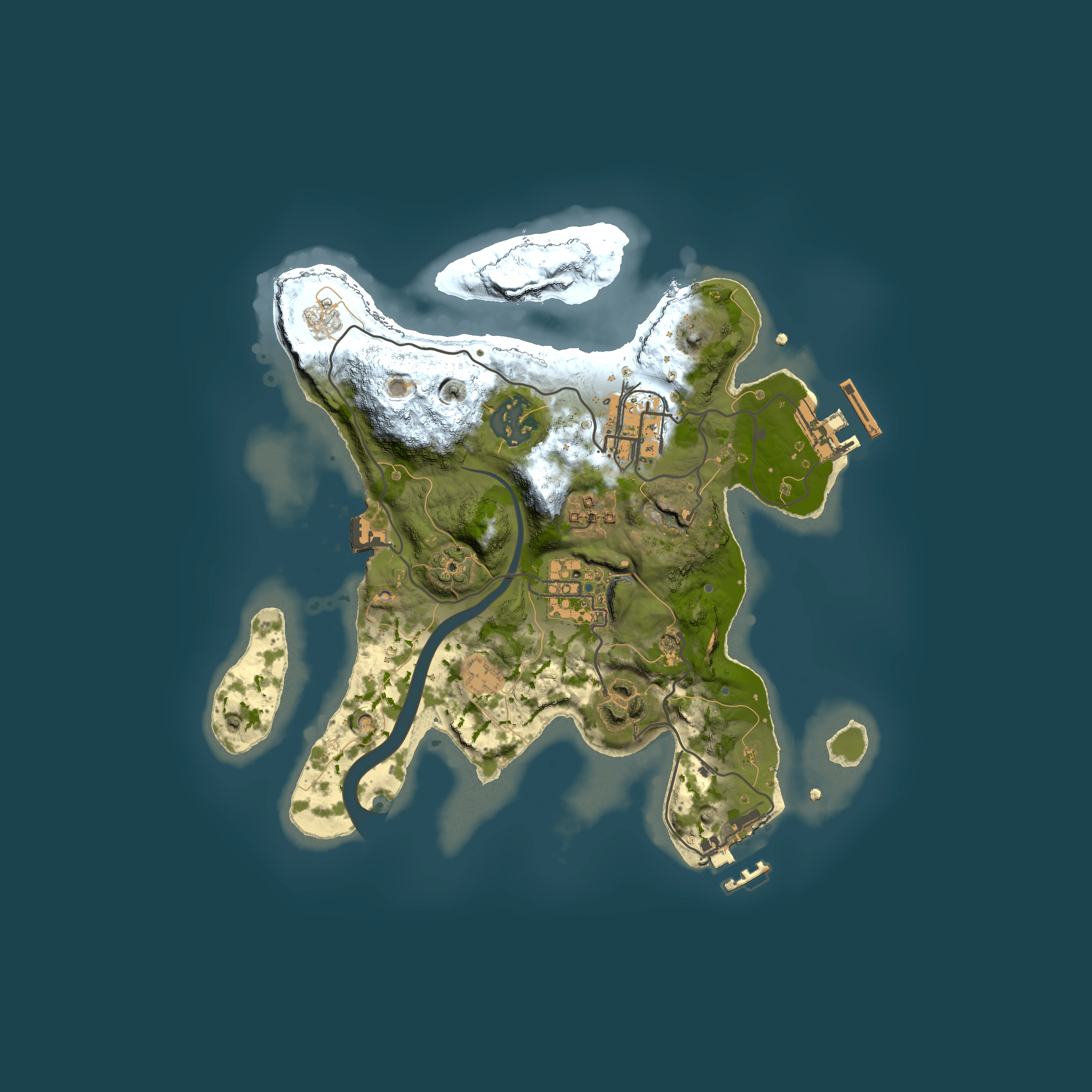 Full top-down render of Rust map seed 1703342344, 2500x2500m
