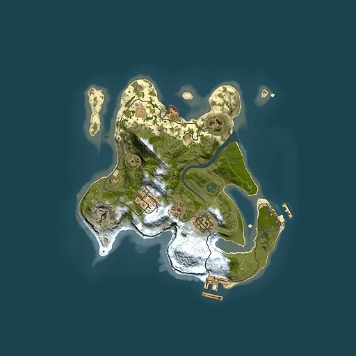 Rust map seed 918905782, 2500x2500m top-down preview