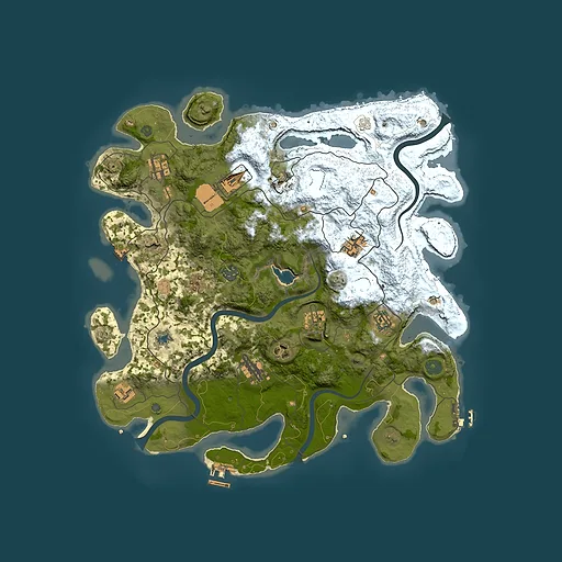 Rust map seed 991894652, 4000x4000m top-down preview