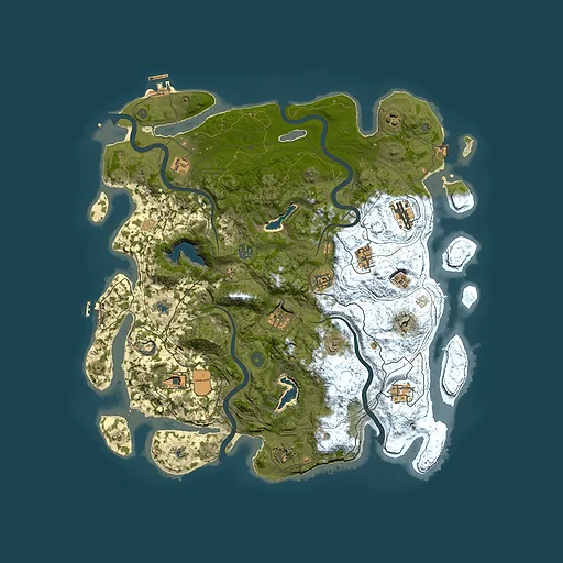 Rust map seed 1808815008, 4500x4500m top-down preview