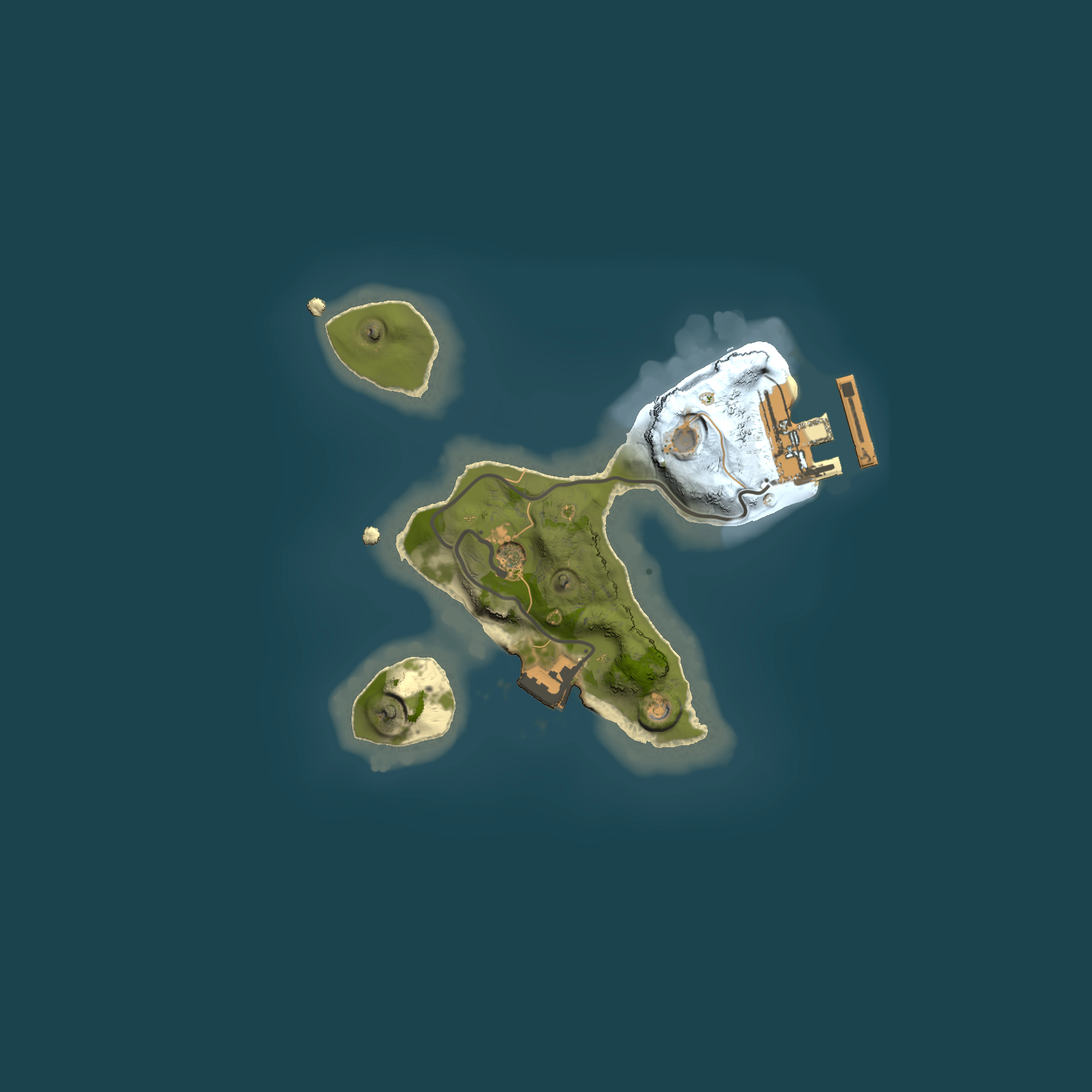 Full top-down render of Rust map seed 1107547468, 1500x1500m