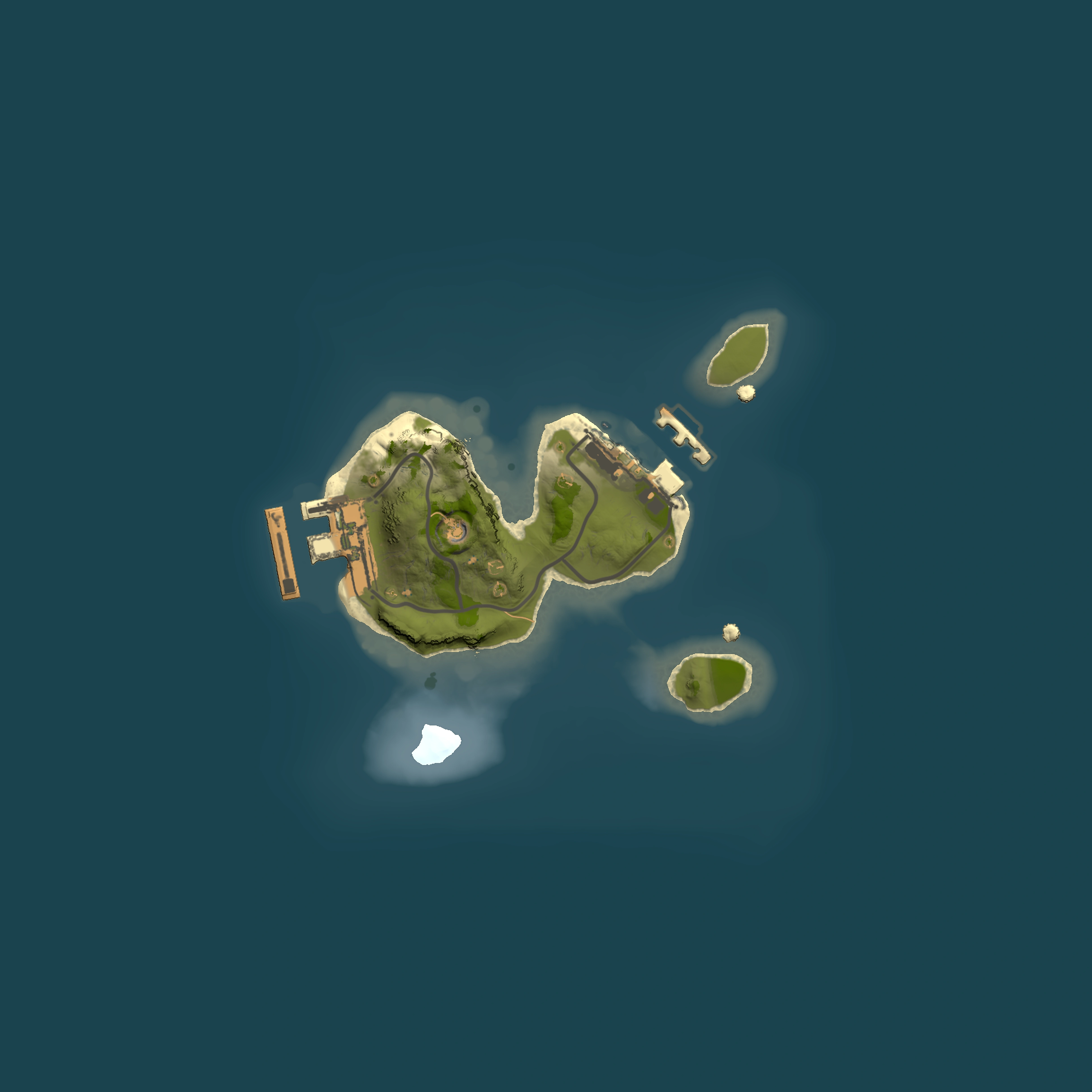 Full top-down render of Rust map seed 65805016, 1500x1500m