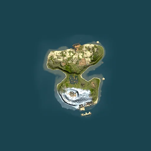 Rust map seed 196684122, 1500x1500m top-down preview