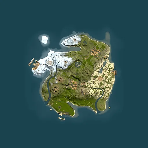 Rust map seed 190552141, 2500x2500m top-down preview