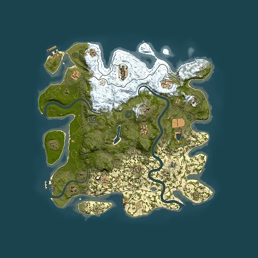 Rust map seed 110183279, 4000x4000m top-down preview