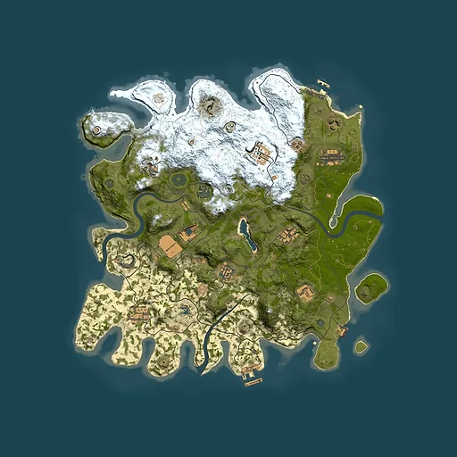 Rust map seed 1583276215, 4000x4000m top-down preview