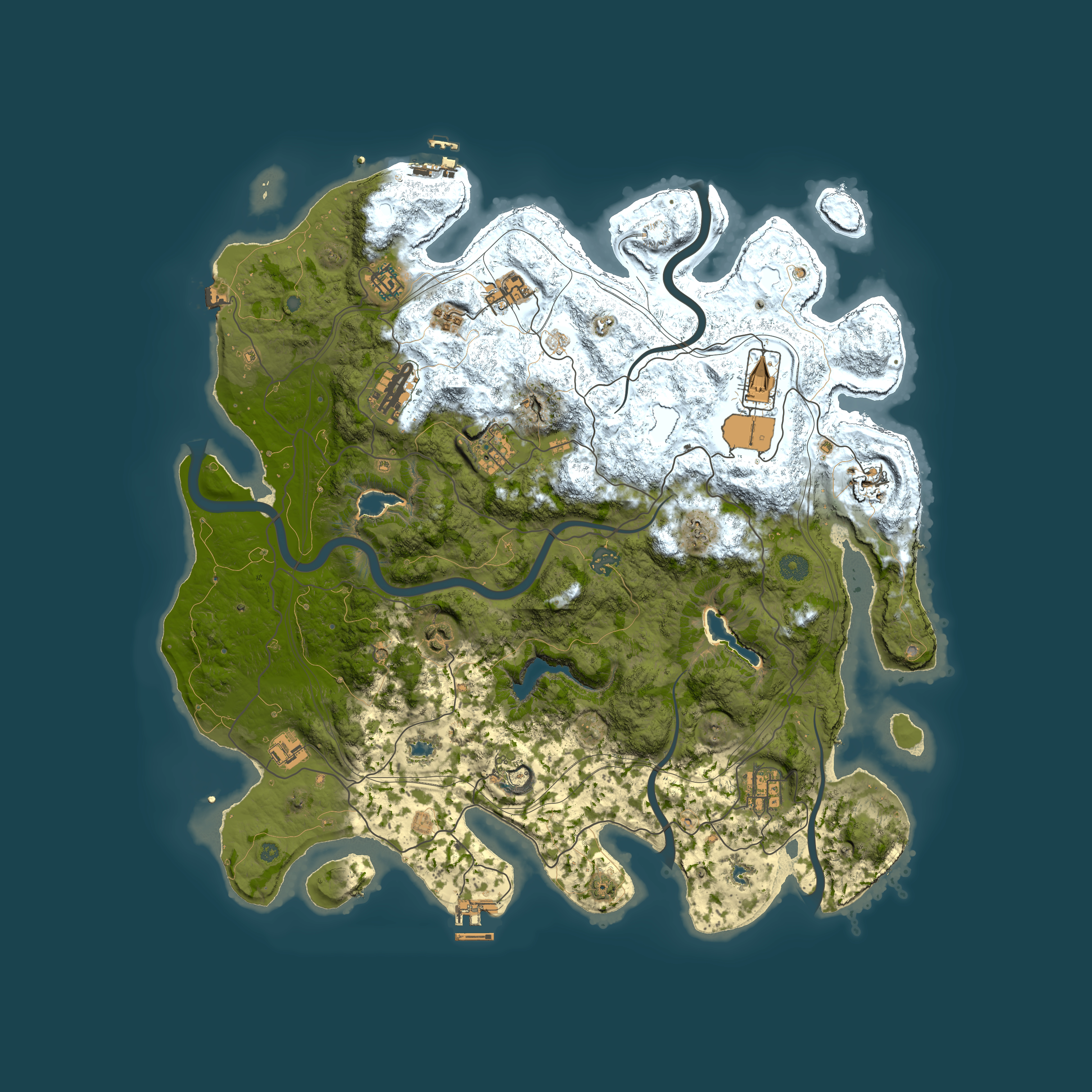 Full top-down render of Rust map seed 790513405, 4500x4500m