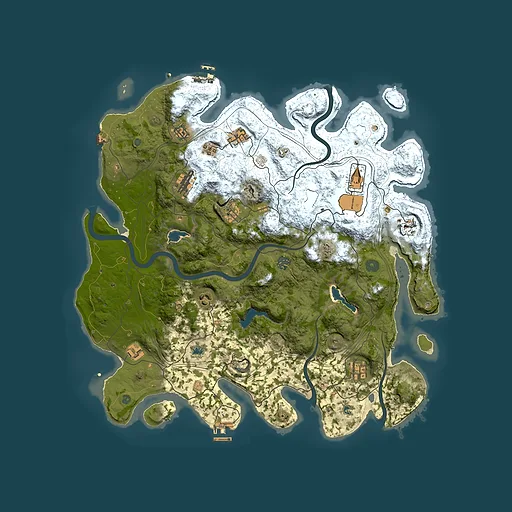 Rust map seed 790513405, 4500x4500m top-down preview