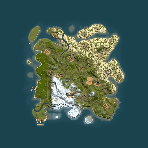 Rust map seed 470031303, 3500x3500m top-down preview