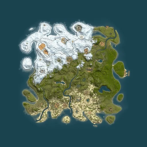 Rust map seed 1678084756, 4500x4500m top-down preview