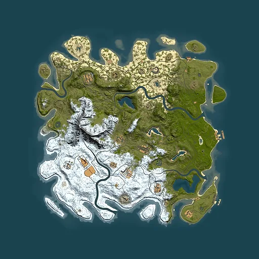 Rust map seed 1140183512, 5000x5000m top-down preview