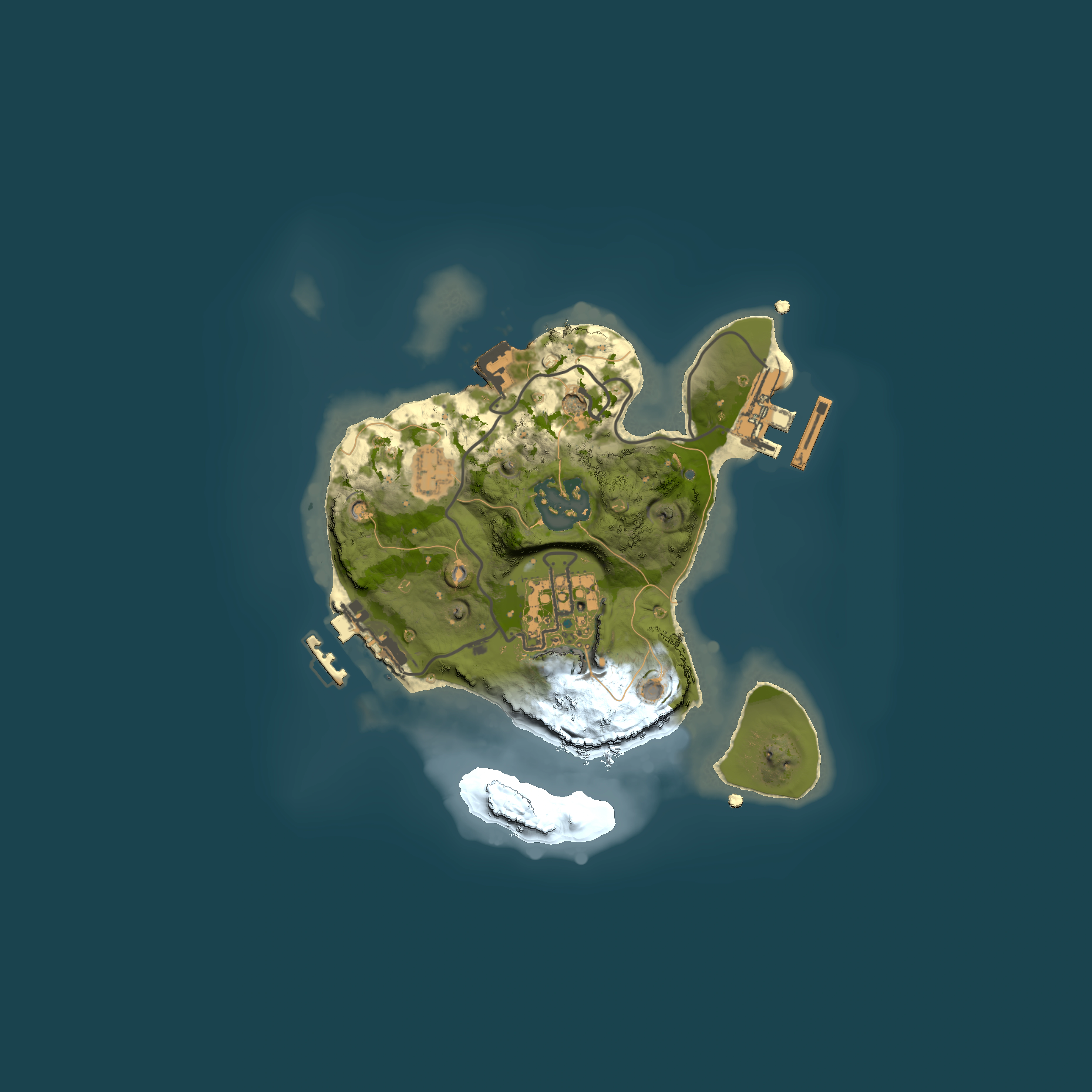 Full top-down render of Rust map seed 427650256, 2000x2000m
