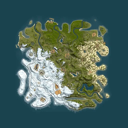 Rust map seed 1191525363, 4500x4500m top-down preview