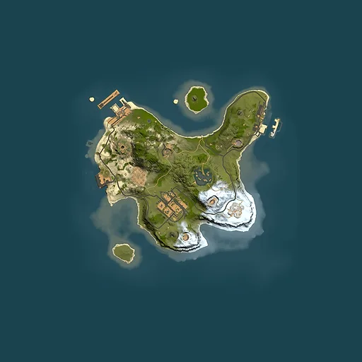 Rust map seed 1640542018, 2000x2000m top-down preview