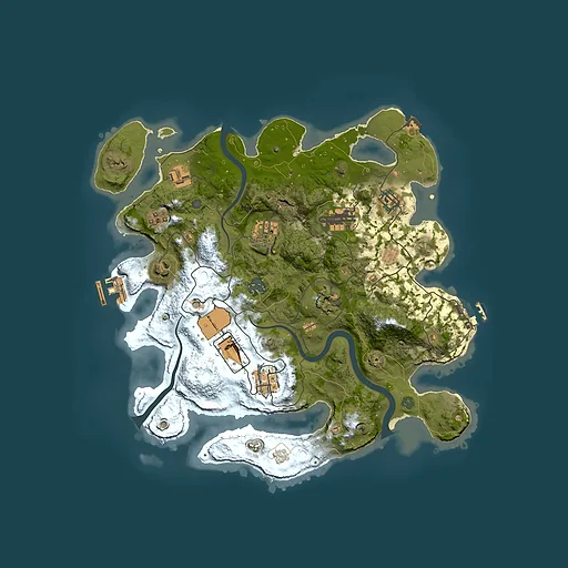 Rust map seed 371824863, 3500x3500m top-down preview