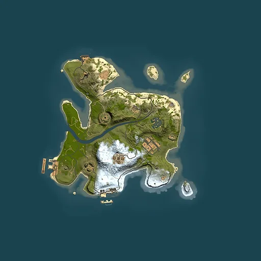 Rust map seed 2096035377, 2500x2500m top-down preview
