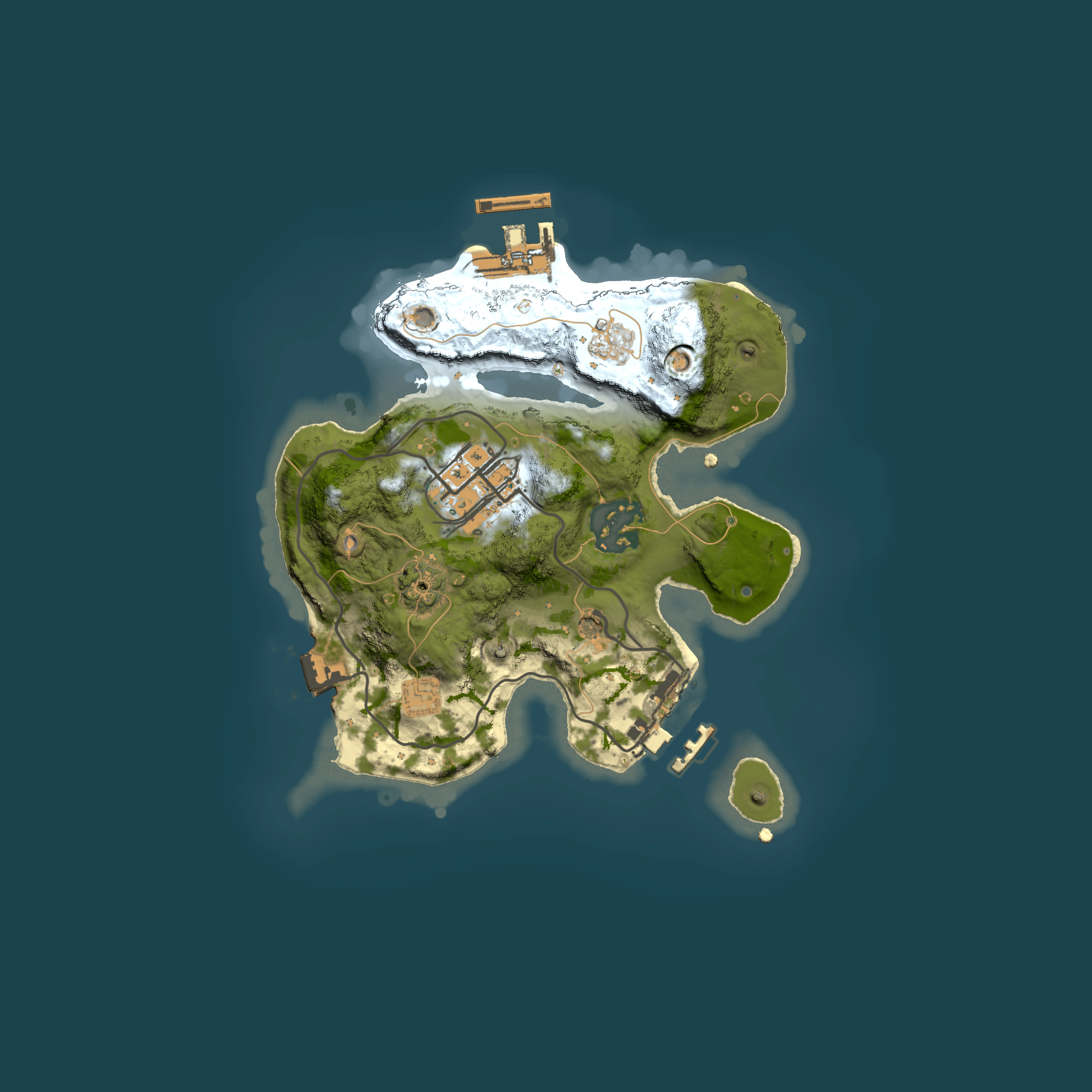 Full top-down render of Rust map seed 693373554, 2000x2000m