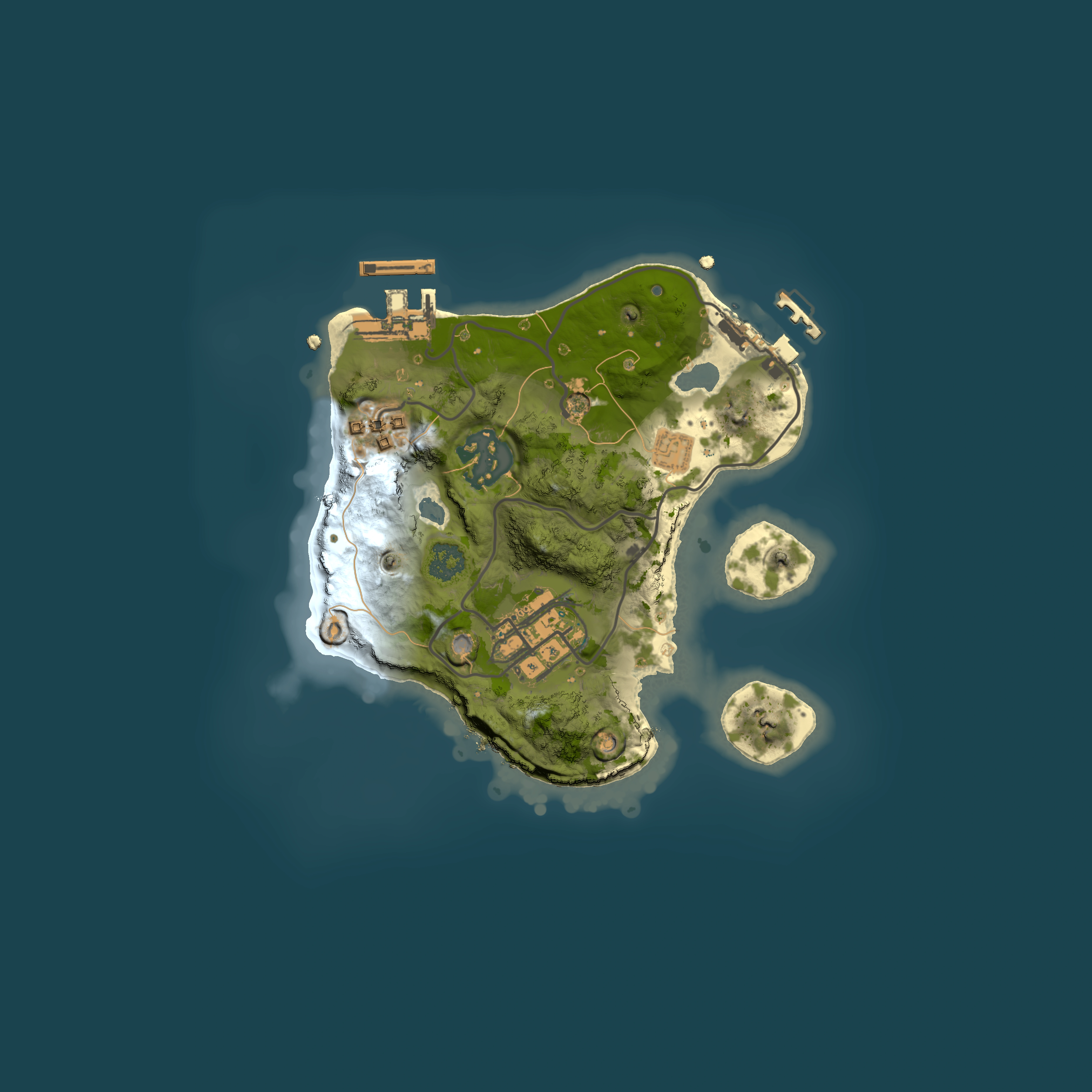 Full top-down render of Rust map seed 159970476, 2000x2000m